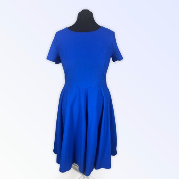 Gown Town Women's Blue Midi Dress - Picture 2 of 7